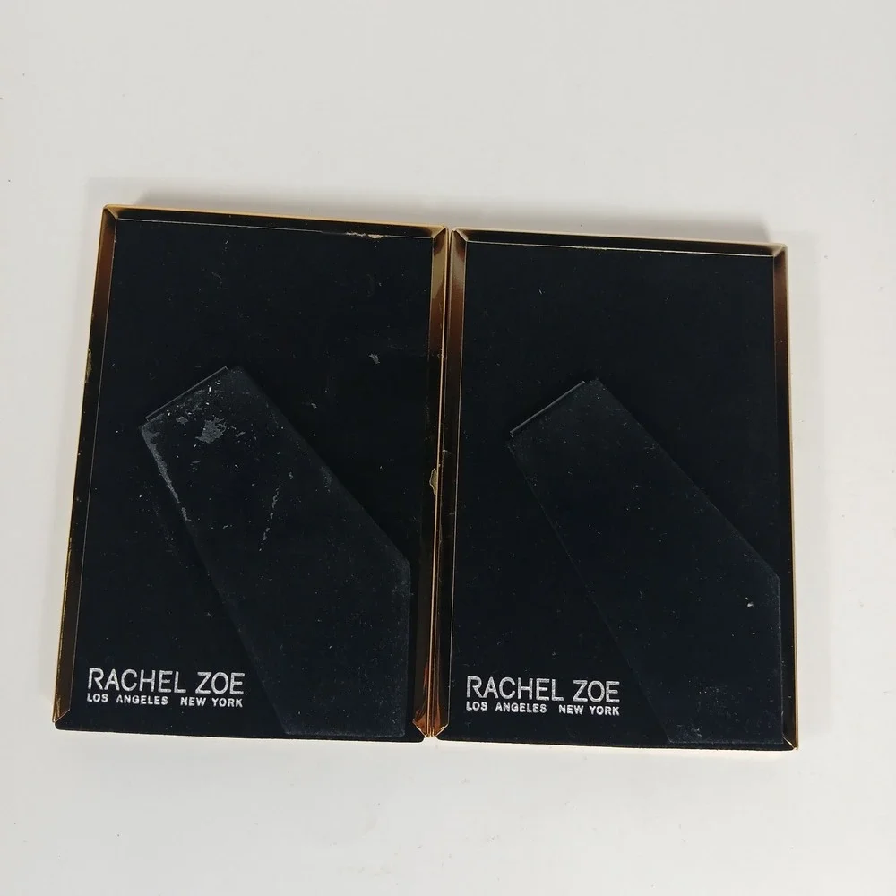 Rachel Zoe 4x6 Picture Frame Set of 2 Blush Pink Gold Trim Glass Photo Frames